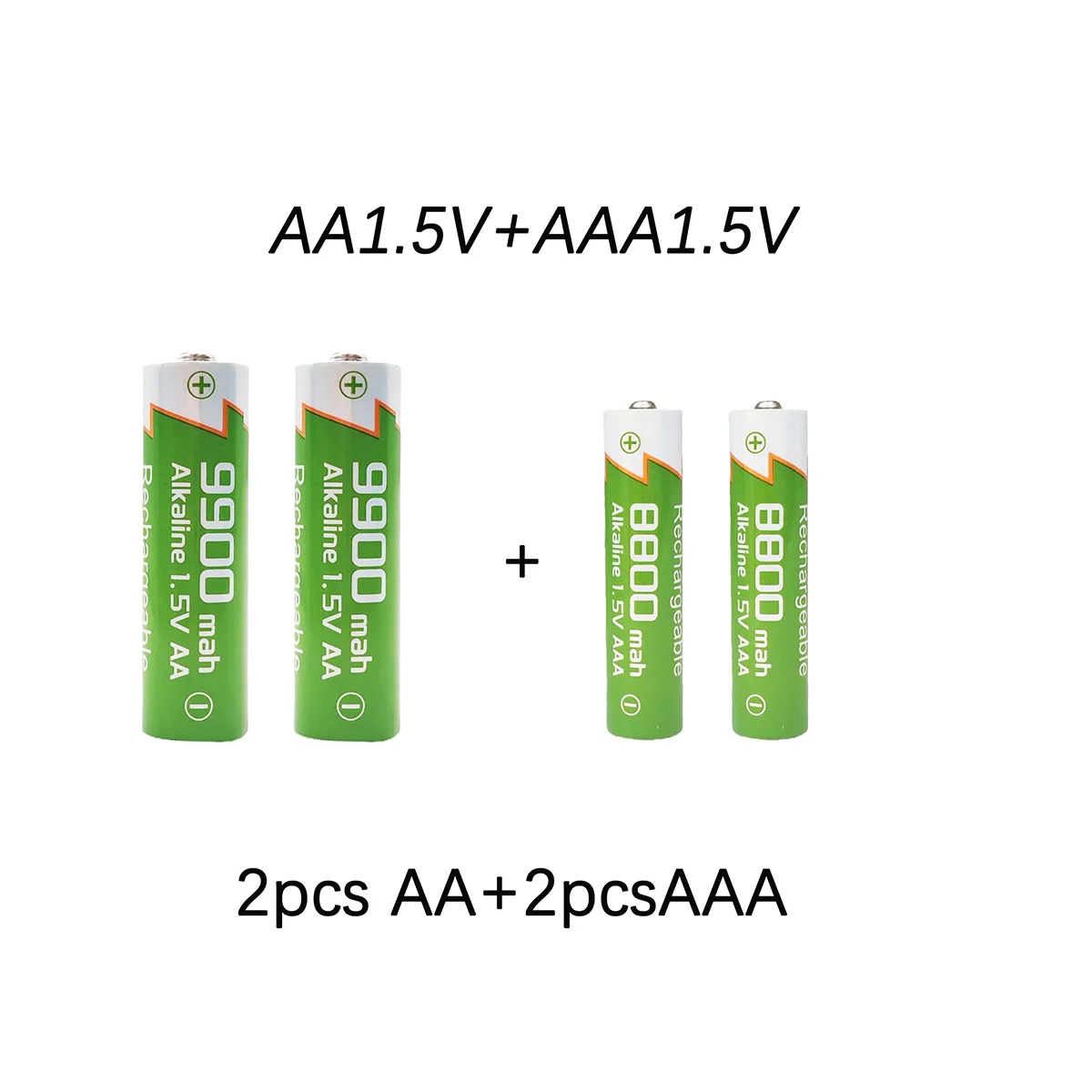 Nuove batterie ricaricabili AA AAA 1,5 V alcaline /9900 mAh/8800 mAh con caricabatterie, spedizione gratuita per giocattoli mouse e piccoli dispositivi: BIANCO