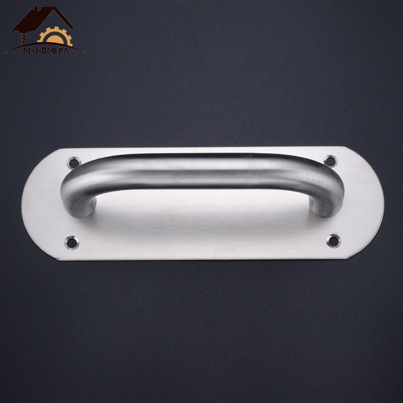 2 Piece Door Handle Stainless Steel Fire-proof Satety Door Pull Push Heavy Wooden Garden Doors Handles 280x68mm Furniture Handle