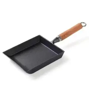 Japanese Style Thickened Tamagoyaki Cast Iron No Coating Kitchen Frying Pan Mini Tools Omelette Heat Resistant Rectangle