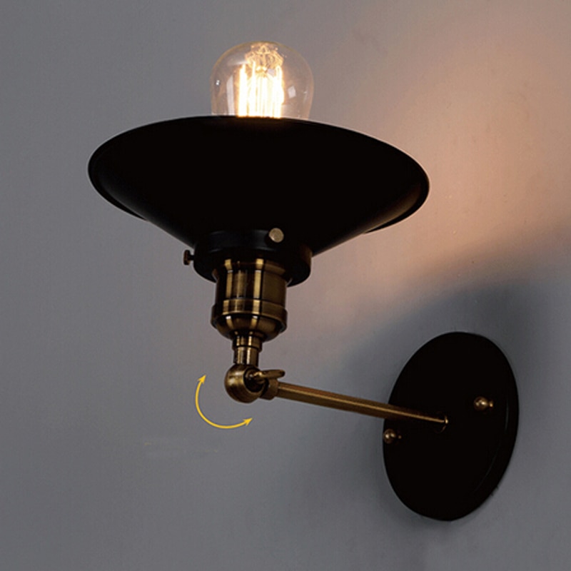 Amerikaanse stijl nachtkastje antieke wandlamp single-head woonkamer verlichting vintage mode bar lampen