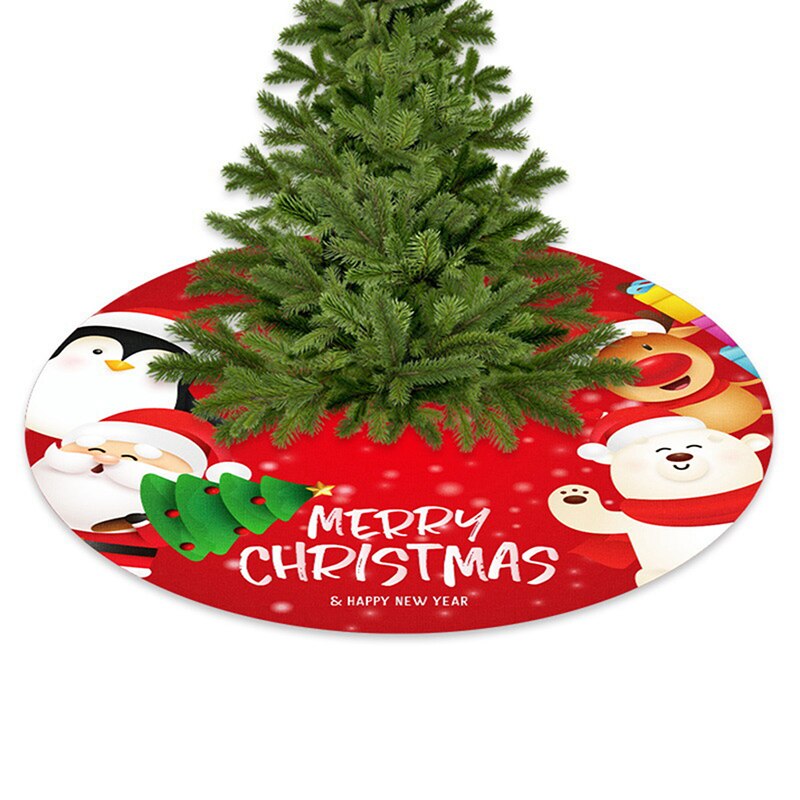 Kerstboom Rok Ronde Tapijt Decoraties Voor Thuis Vloermat Vloermat Vrolijk Kerstmis Nieuwjaar Kerstboom Decoratie