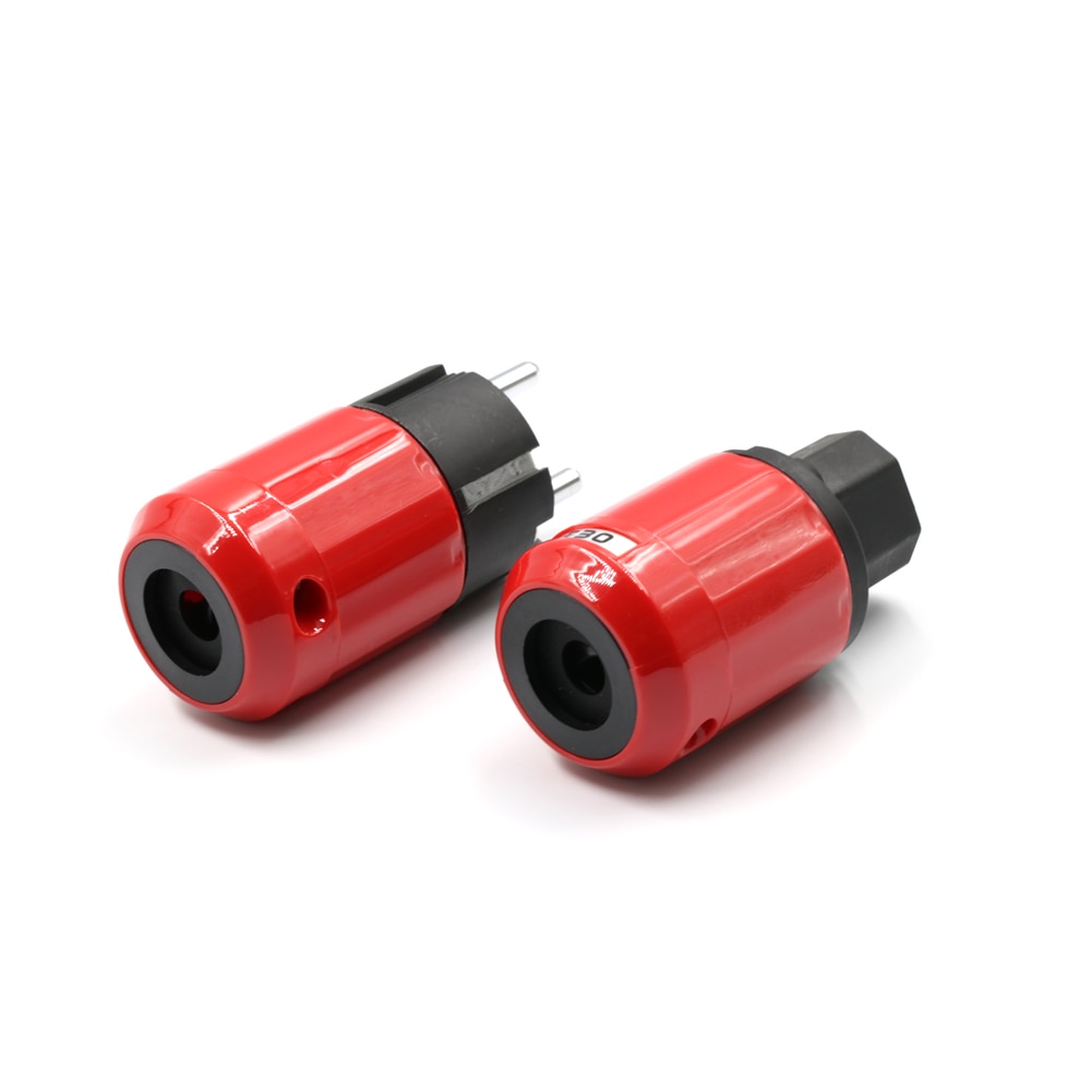 Audio Grade Rhodium Schuko Plug & IEC Connector - DIY Power Cable Set