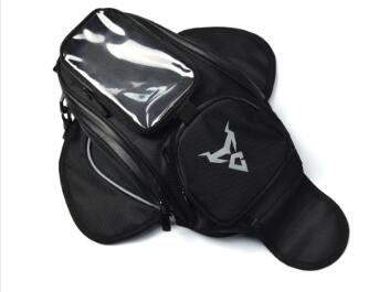 Mc motorcykel brændstoftank taske magnet motorcykel oxford vandtætte gps navigation mobil tasker: Grå