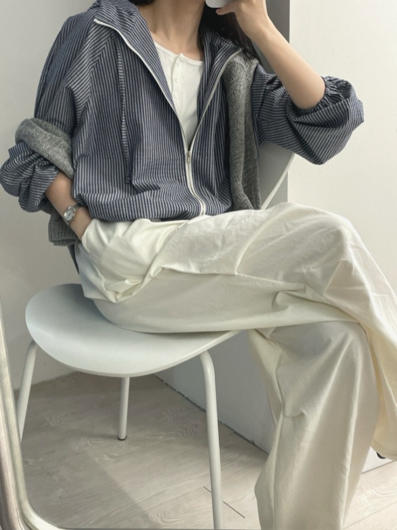 Koreanischen Stil Streifen Chaqueta Mujer Mit Kapuze Jaqueta Feminina Reißverschluss Casaco Sonnenschutz Jacken 2025, Frau Frühling Sommer Ropa