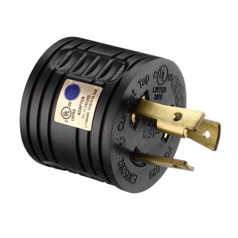 RV générateur adaptateur 3 broches 30A mâle à 30A femelle RV prise de courant 125V RV prise pour camping-car remorque L5-30P