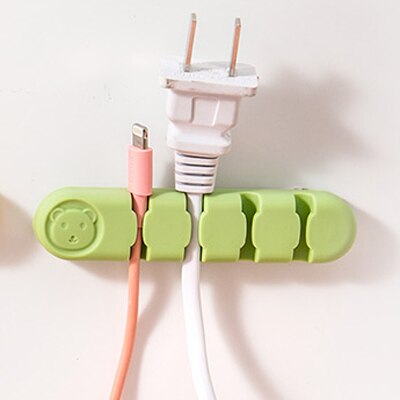Self-adhesive Desk Set Wire Clip Electrical Wire Fitted Hooks&Rails Data Cable Glands Winder Organizer Cable Protector: H