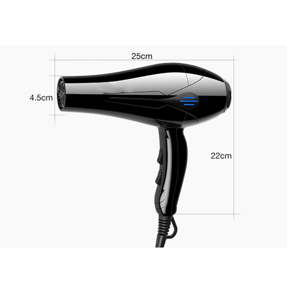 2200W Hair Dryer 240VStrong Power Barber Salon Styling Tools /Cold Air Blow Dryer 5 levels of Adjustment viaje