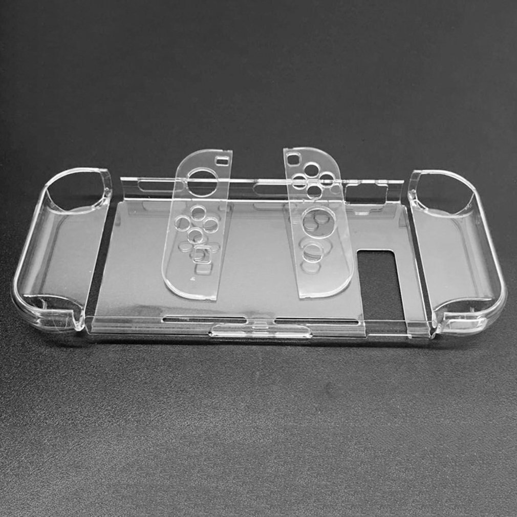 Capa de proteção para computador rígido para nintend interruptor destacável caso escudo plástico cristal suporte tv base console controlador suprimentos: Limpar