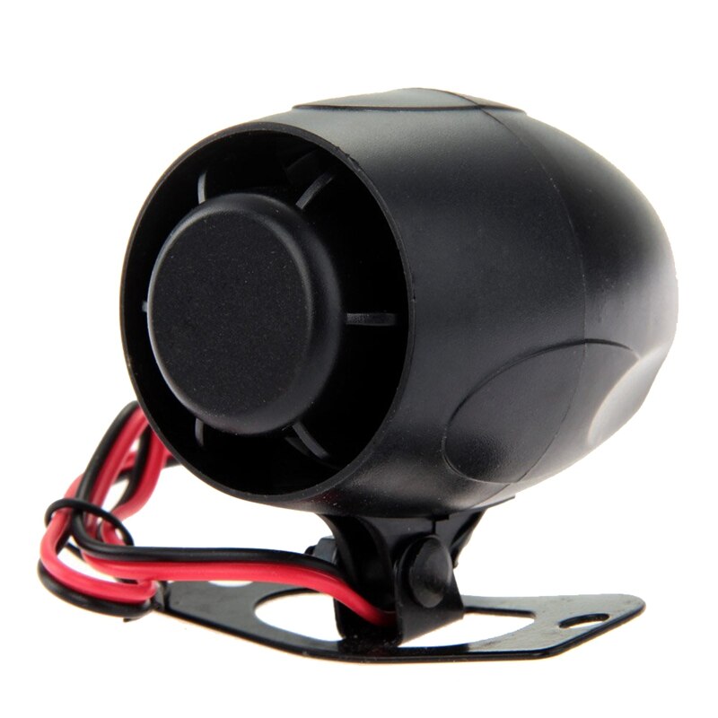 Siren Reminder Audible Alarm 120dB 12V for Car Alarms Auto Universal Bike Black