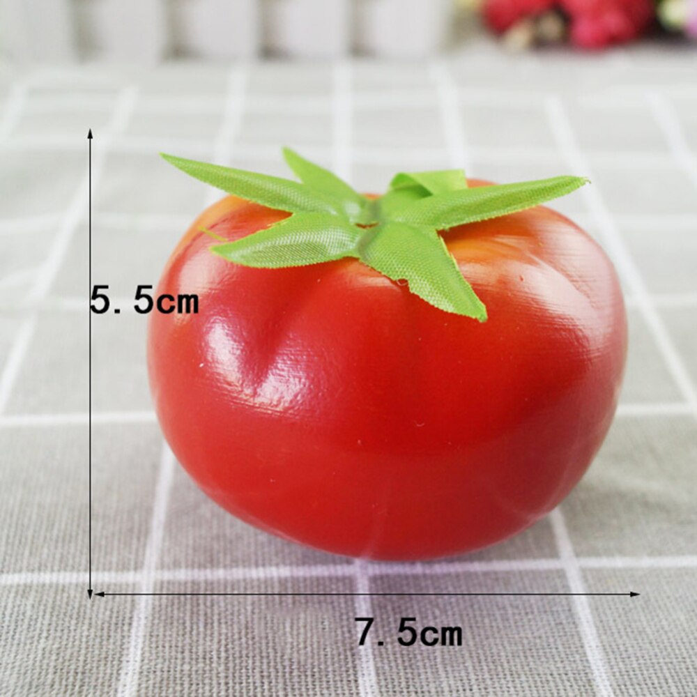 5 pièces Simulation réaliste artificielle tomate légumes en plastique faux fruits maison fête décorative mousse fruits photographie accessoires