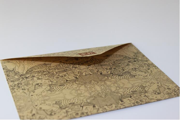 10pcs/lot Vintage Retro Kraft Paper Envelope for Business Card Style