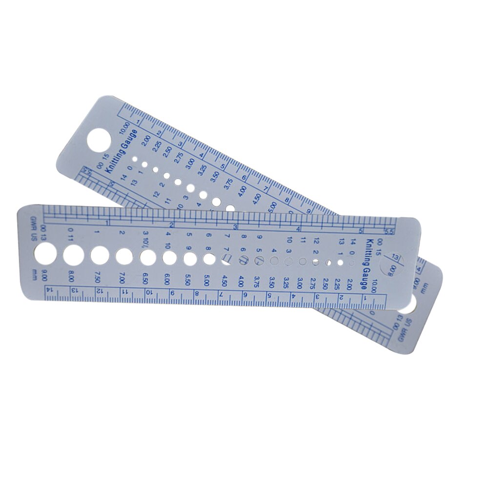 DIY Plastic Yarn Ruler Ruler Tool Gauge Needle Sweater Knitting Gadgets Practical Material Soft Arts,Crafts & Sewing