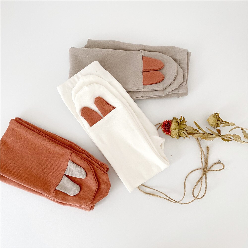 Lente Schattige Konijntje Oor Katoen Panty Voor Baby Contrast Kleur Leuke Baby Jongens Meisjes Leggings