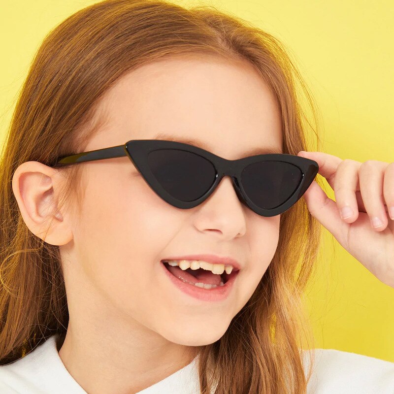 Myt _0173 baby solbriller piger drenge børn solbriller slik farve cat eye solbriller børn nuancer til børn  uv400