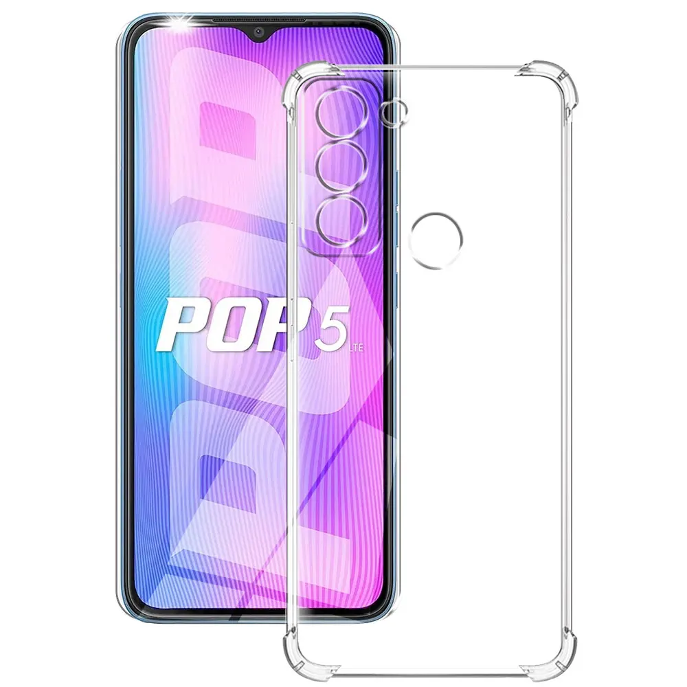 For Tecno Pop 5 LTE Case Silicone Soft Shockproof Transparent Cover For Tecno Pop5LTE Clear Case For Tecno Pop 5 LTE Funda Coque: Default Title