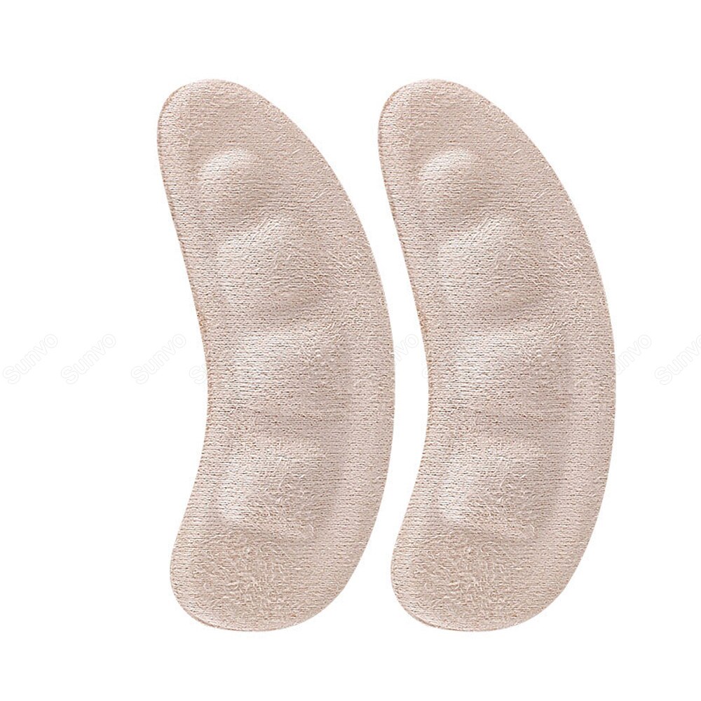 Cuscinetti in gel per avampiede in silicone per donna tacchi alti inserti solette per sandali suola antiscivolo scarpe schienali adesivi piede tallone pad: Flannel albicocca