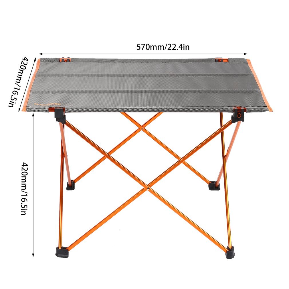 Aluminum Lightweight Table Fishing Picnic Beach Folding Table Outdoor Portable Backpacking Camping Roll-up Foldable Desk
