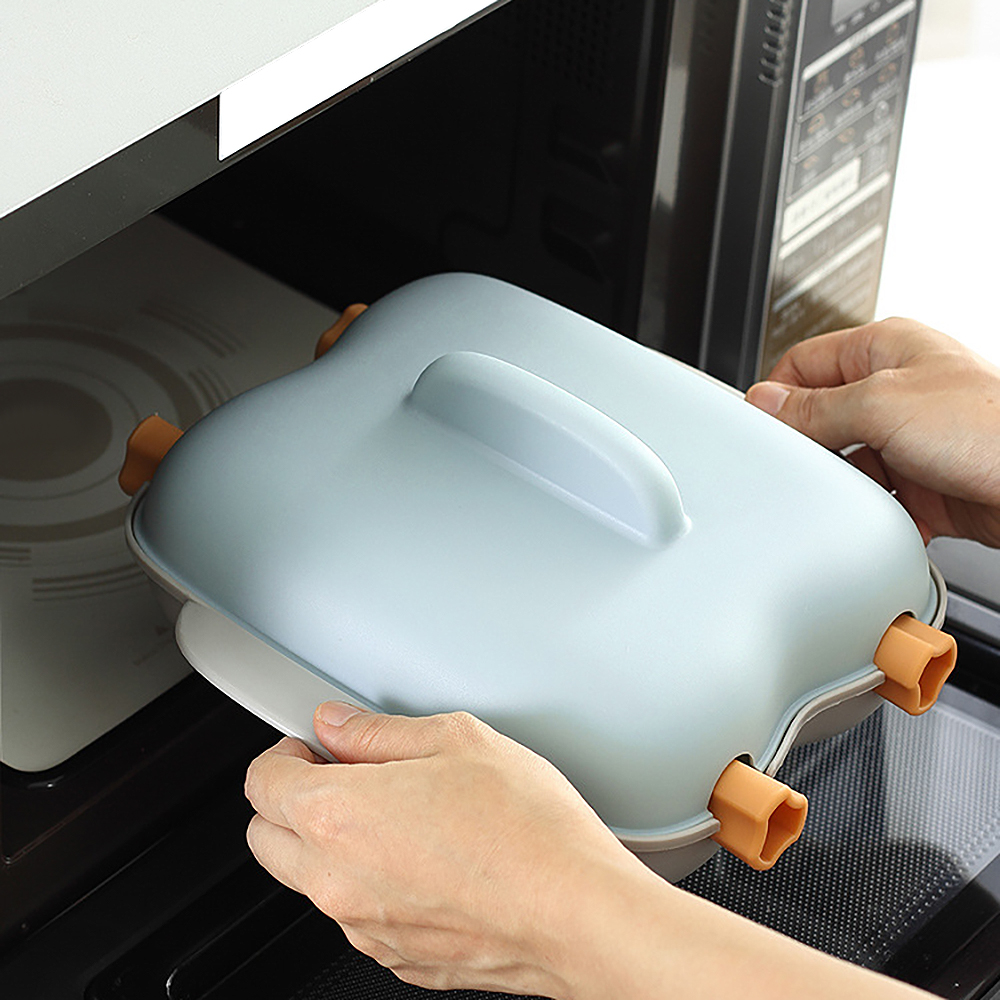 Kitchen Corn Box Microwave Steamed Corn Box Steamed Egg Steamer Cookware Storage Box Kitchen Tools