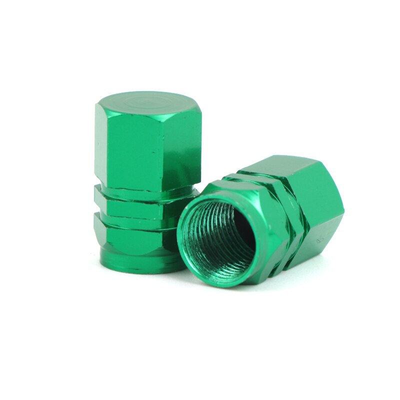 2 stuks universele aluminium fietsbandventieldoppen, fiets- en motorventieldop, autowieldop, rond, 10 kleuren