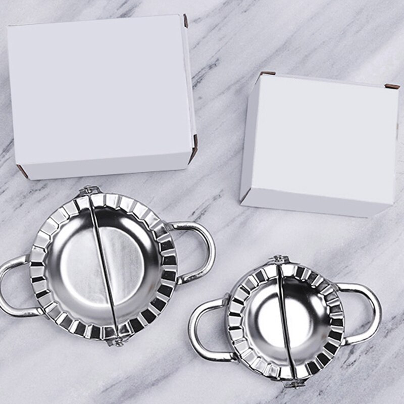 Stampo per polpette in acciaio inossidabile stampo per pasta piedino per alimenti cinesi Jiaozi creatore stampo per cottura stampo per pasticceria utensili da cucina