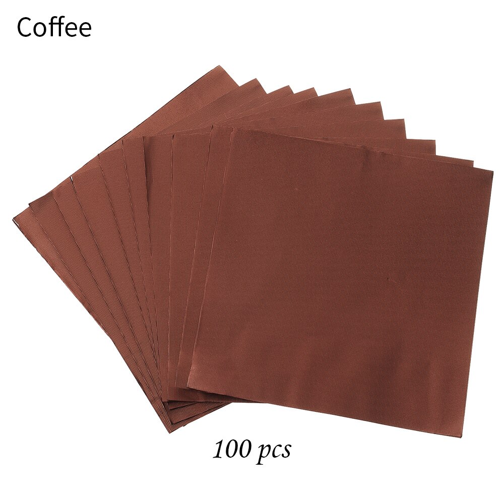 100 stücke 10x10cm Aluminium Folie Süssigkeit Schokolade Kekse Zinn Verpackung Papier DIY Metall Präge Handwerk Papier verpackung Papier: Braun