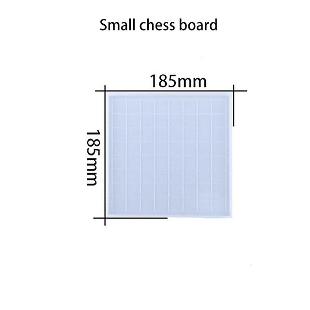 1PC International Chess Silicone Molds Crystal UV Epoxy Resin Checkerboard Mould for DIY Crafts Making Tools