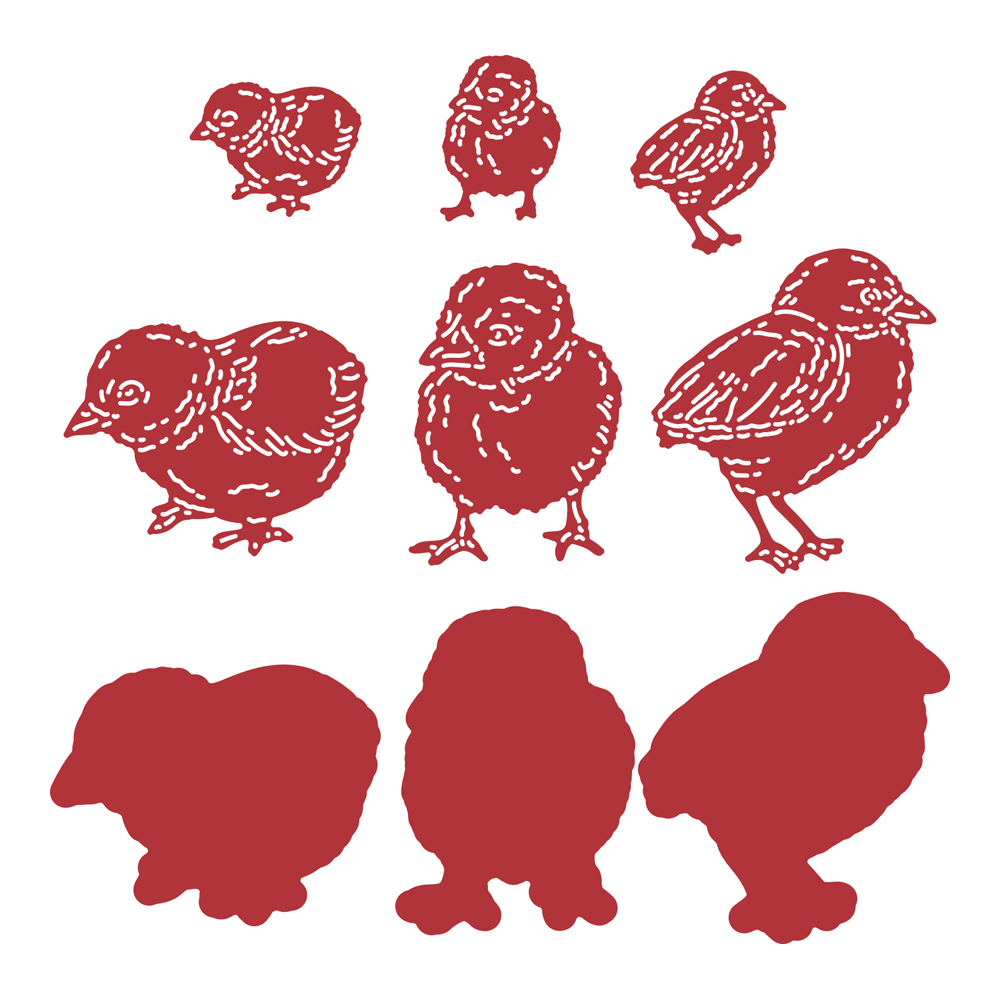 Chicken And Bird Metal Cutting Die Scrapbook Embossed Paper Card Album Craft Template Cut Die Stencils for 2022: zx2068-dies