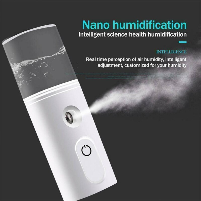 30Ml Usb Handheld Draagbare Nano Spuiten Moisturizer Facial Spuiten Hydraterende Luchtbevochtiger Artefact Draagbare Stoom Gezicht Spray Apparaat