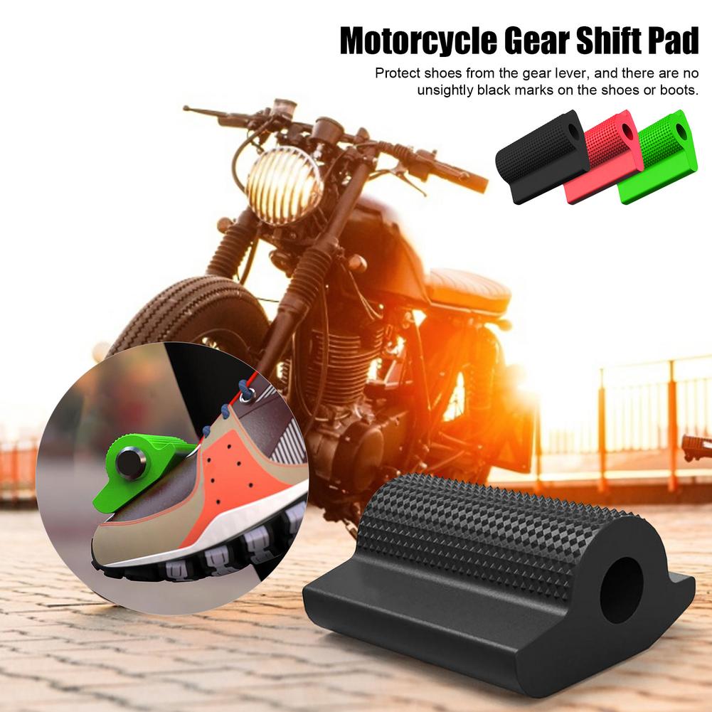 Motorsykkel girpute gummi anti-skli beskyttende sko skift deksel pedal slitesterk fot knagg tå gel moto erstatning patrs