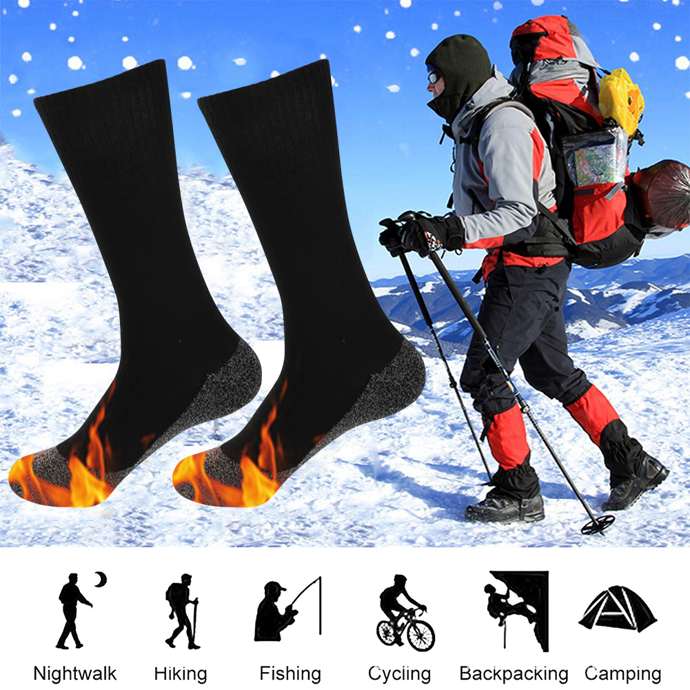 1/2 paar Selbst-heizung Socken Winter Thermische Beheizten Socken Weiche Elastische Verdicken Anti-Unterhose Socken Für frauen Männer Skifahren Fuß Wärmer