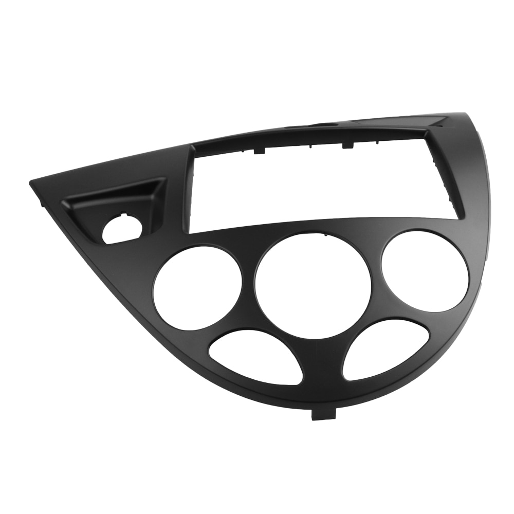 Ford Double DIN Stereo Fascia Panel - Black Plastic Radio Frame Trim For Focus, C-Max, S-Max, Fiesta & More (2005+)
