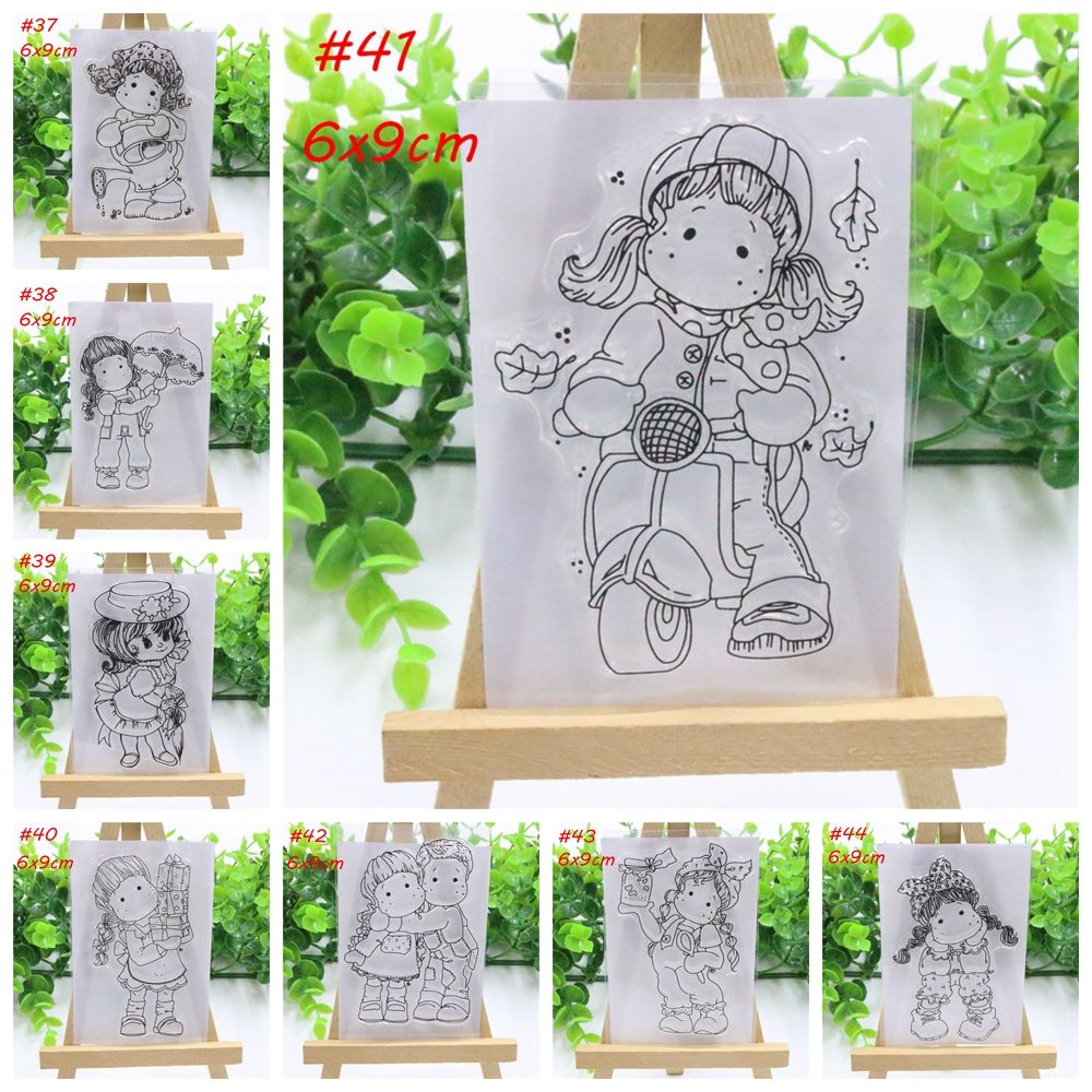 Meisjes Transparant Clear Siliconen Stempel/Seal Voor Diy Scrapbooking Fotoalbum Decoratieve Papieren Kaart Ambachten Handgemaakte Cadeau
