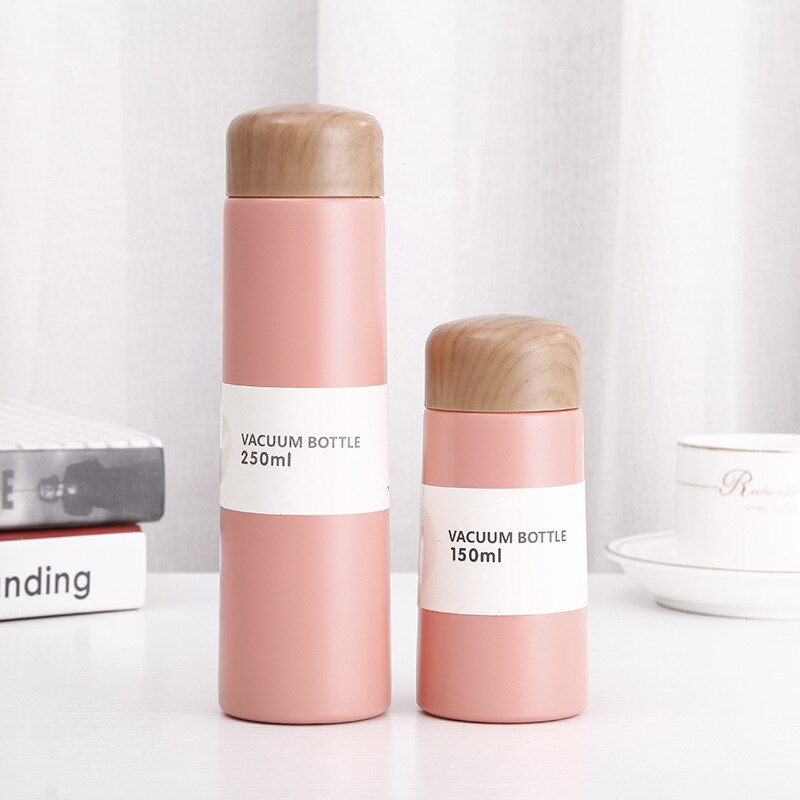 Super Mini 150 Ml En 250 Ml 304 Rvs Thermos Fles Water Draagbare Thermoskan In Pocket Met Thee zetgroep Thermos Cup: 250ml / Roze
