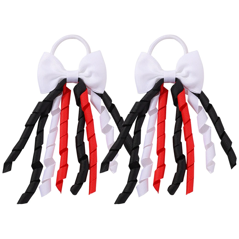 BABY BOWS Baby Meisjes Haarbanden Strikken 3 Inch Grosgrain Lint Krullend Korker Haarelastiekjes Elastische Kleurrijke Kinderen Haarband: Army Green