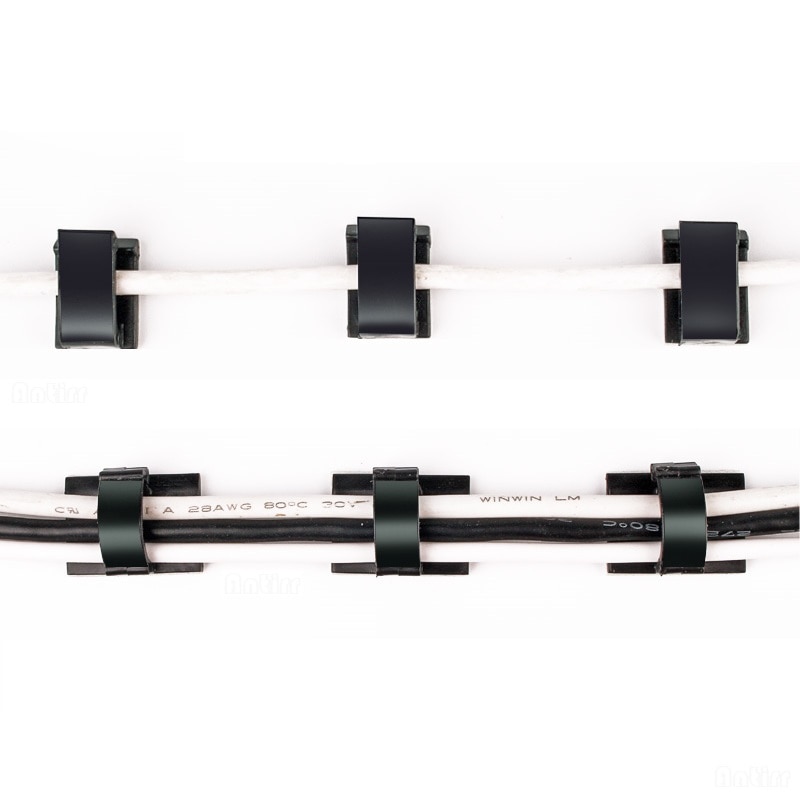 20 piezas-organizador de sujetadores para cables de coche, gancho de carga de Cable, Clip de Cable, soporte de sujeción de pared, gestión