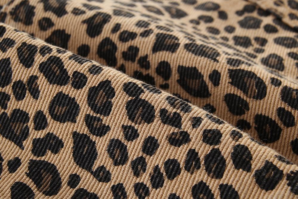 Spring Autumn Infant Kids Baby Girls Denim Jacket Outfits Leopard Print Long Sleeve Coat Outfits 2-7Y Jean Jackets