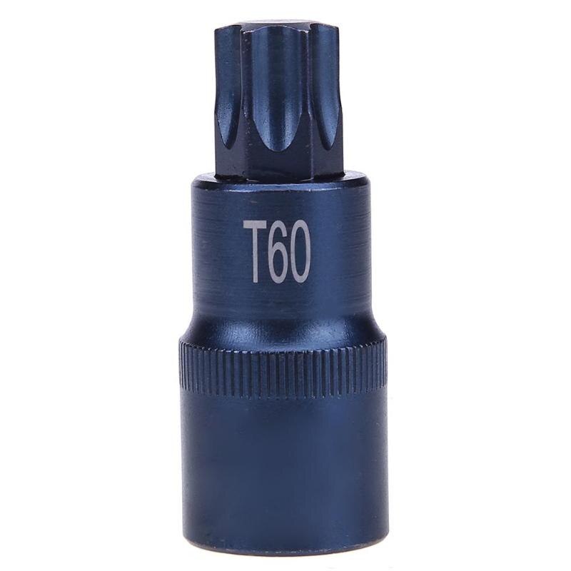 Destornillador Torx 1/2 adaptador de brocas T30 T35 T40 T45 T50 T555 T60 T70 adaptador de tornillo herramienta de mano: T60
