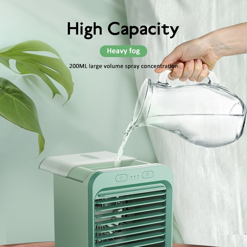 Mini Portable Air Conditioner Humidifier USB Air Cooler Fan Purifier For Office Bedroom Air Conditioning For Home Car Electrical
