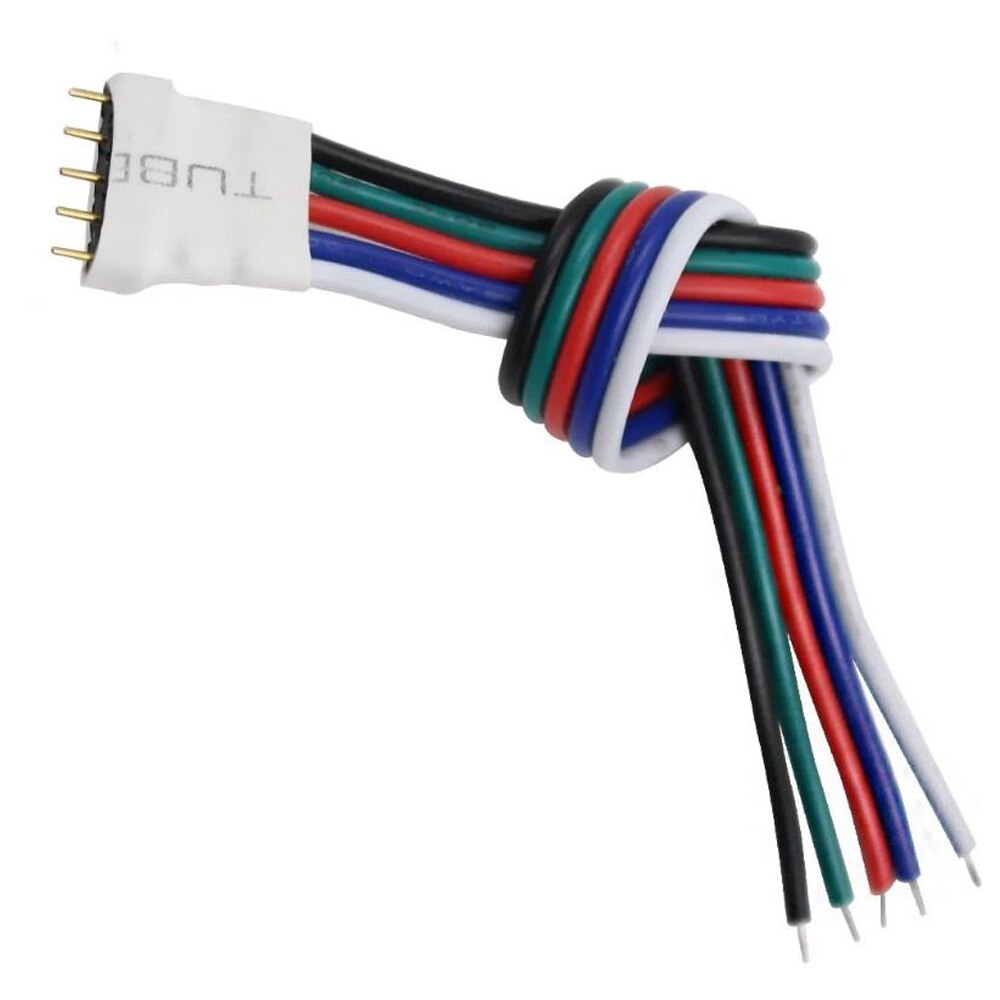 4pin 5pin 6pin Led Rgb Cct Rgbw Strip Connector Man Vrouw Plug Socket Aansluiten Kabel Draad Voor 5050 Rgb Rgbw led Strip Licht