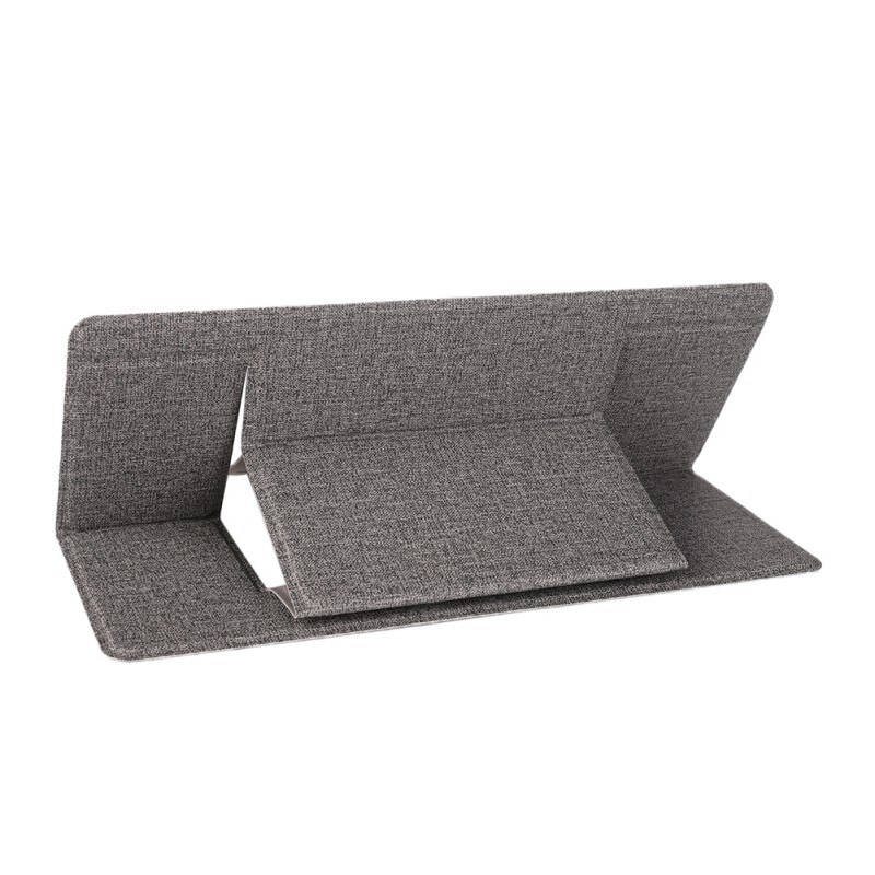 Portable Laptop Stand Adjustable Convenient Laptop Pad Folding Bracket Function Tablet Holder for iPad MacBook Laptop: Gray