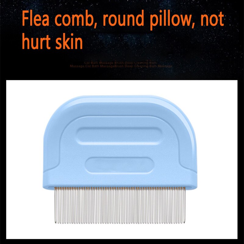 Pet products cat comb flea removal comb stainless steel needle comb hairdressing comb hair opening knot cat products