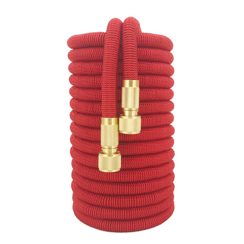 25ft-100ft Garden Watering Hose Retractable flexible Rubber Garden Hose High Pressure Car Wash Hose Garden Watering Supplies