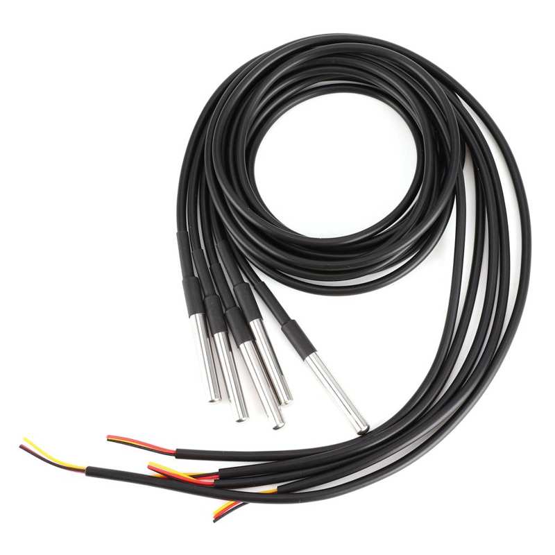 DS18B20 Stainless Steel Waterproof Temperature Thermometer Probe Sensor