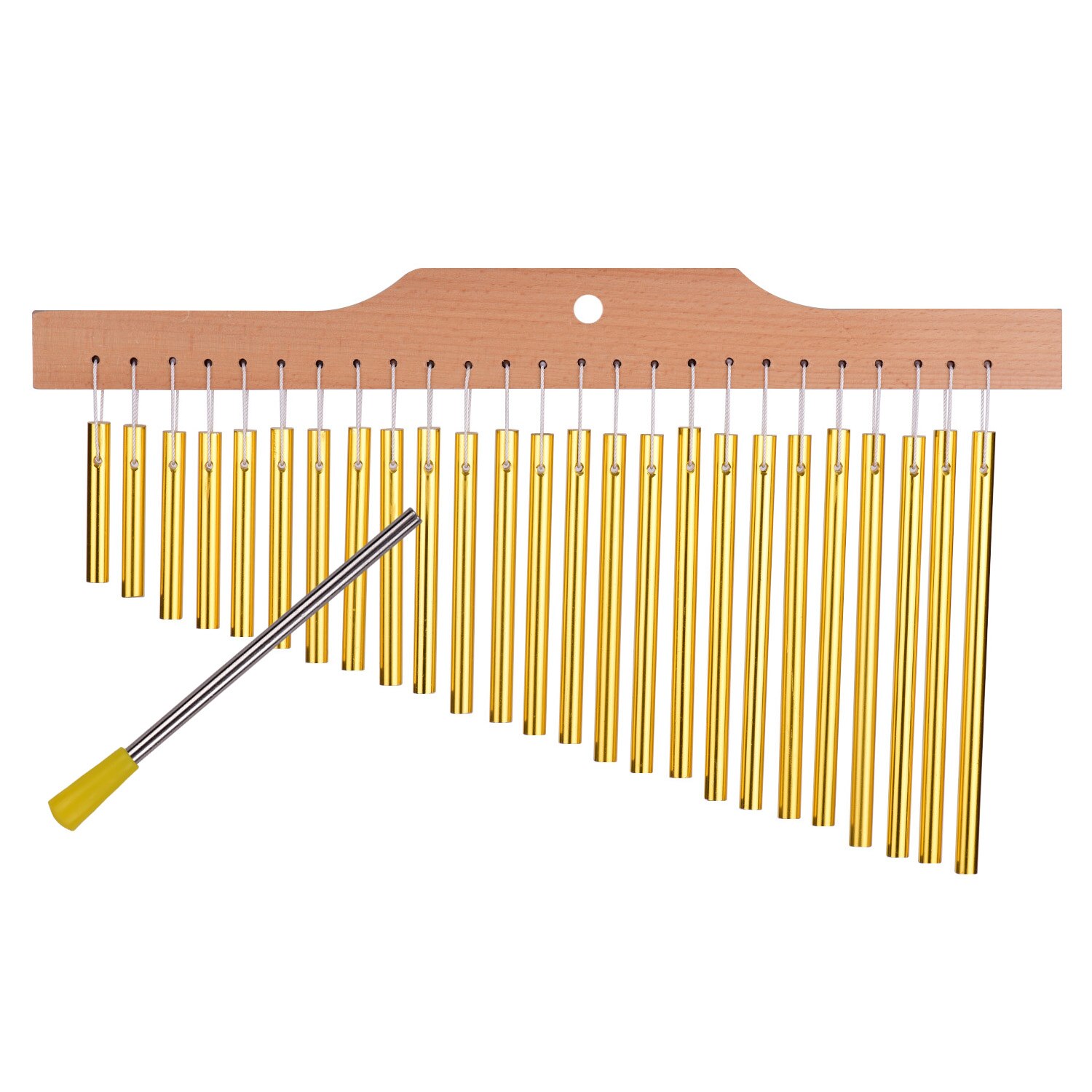 25 Bar Chimes Gold Aluminium Legierung Holz Bar Grandado 25-bar-chimes-gold-aluminium-legierung-holz-bar-grandado