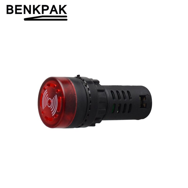 22mm led Indicator buzzer 5V 12V 24V 220V: 220V RED