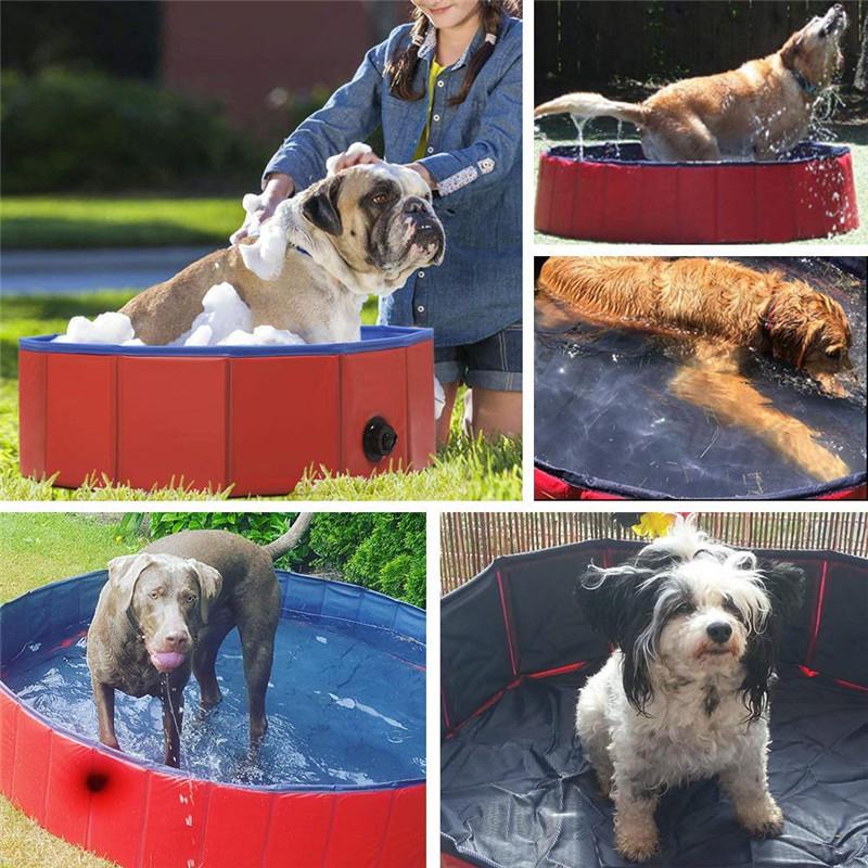 Folding dog in swimming pool dog pool Pet bath tub pet folding swimming pool for dogs cats children