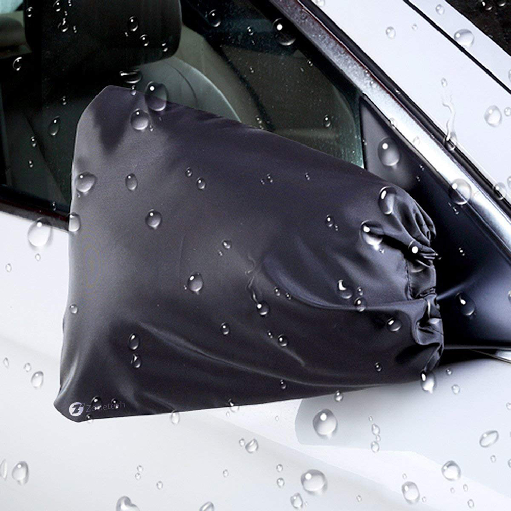 1 par auto sidespejl beskyttende covers sort bil bakspejl vandtæt anti-frost sne snedække
