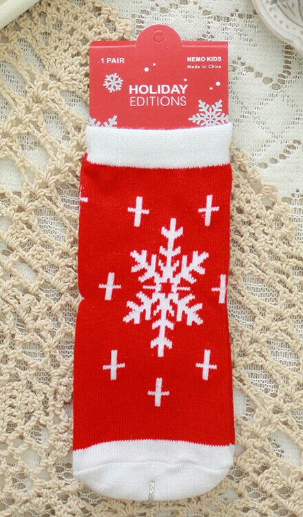 Noël bébé enfants unisexe chaussettes rouge bleu coton hiver noël bas chaussettes enfants noël chaussettes: Bourgogne / 1 to 2Y