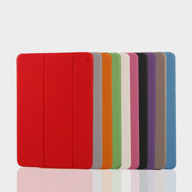 Funda magnética flexible de cuero PU Ultra delgada con soporte inteligente, funda para Apple i Pad Mini 1 2 3 Retina, funda transpirable intelectual