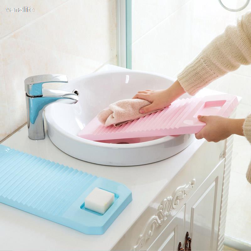 Vanzlife plast skridsikker vaskebræt stor vasketøjsplade husholdningsvask tøj vippebånd fortykning vaskerum poke bord